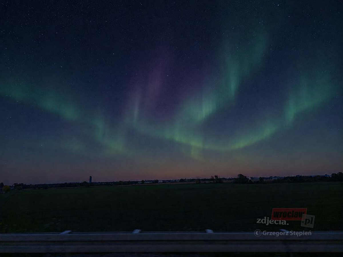 Zorza nad Wrocławiem – zdjęcia Wrocław wroclaw zorza5