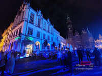 Architektura światła i pamięci. Trzydniowy spektakl video mappingu „Serce Miasta” na wrocławskim Ratuszu Wrocław wroclaw video mapping 20260614 223201-2